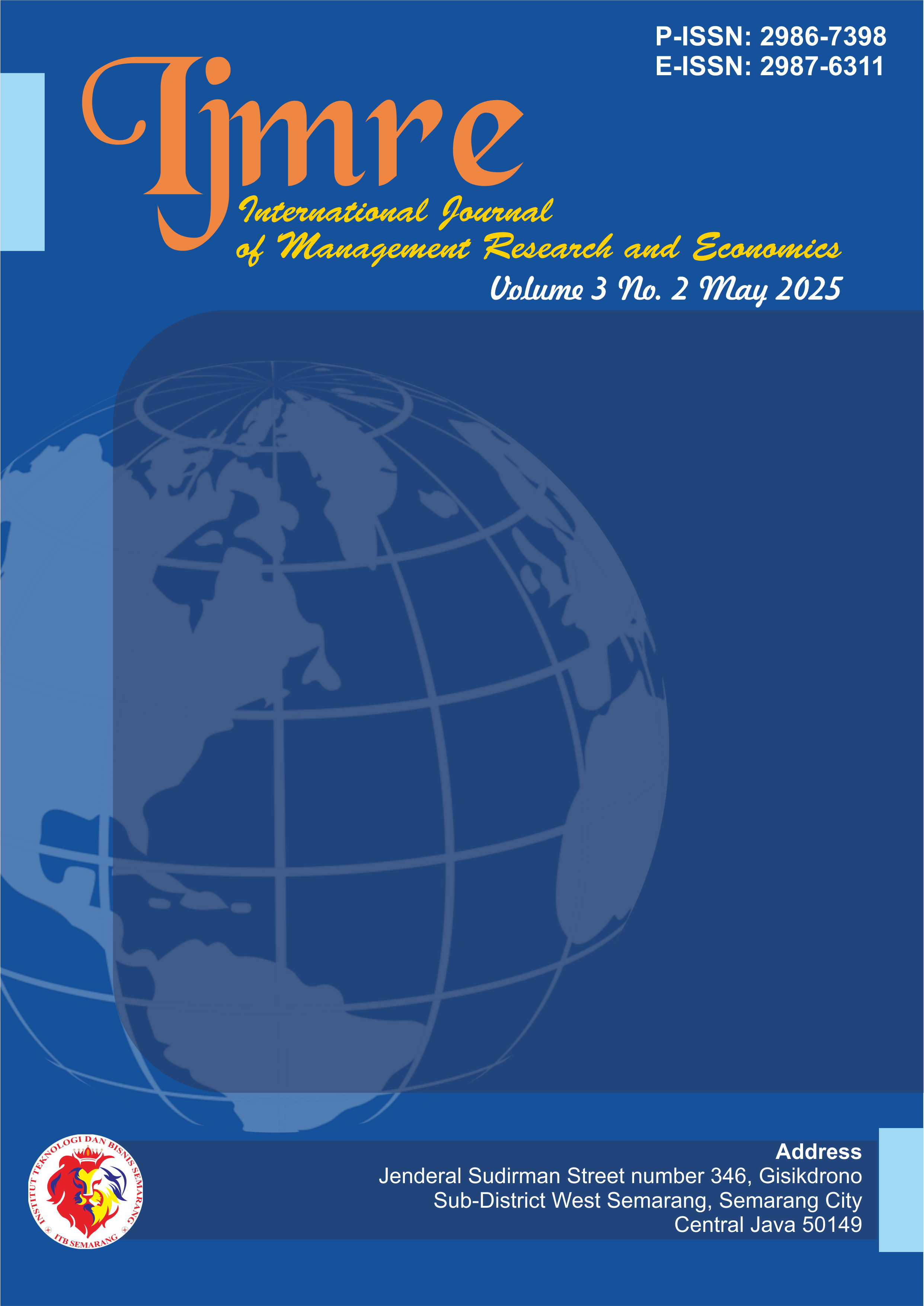 					View Vol. 3 No. 2 (2025): May : International Journal of Management Research and Economics
				