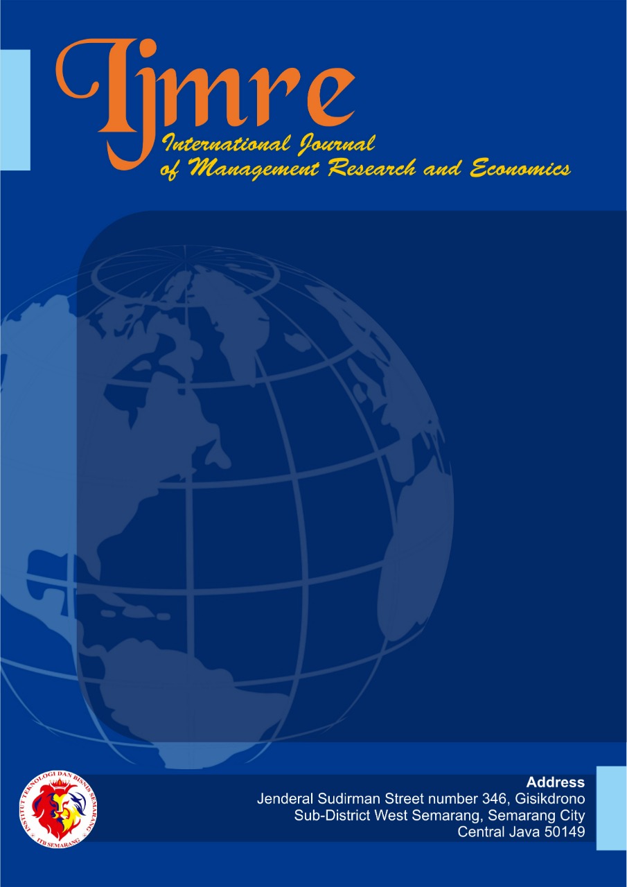 					View Vol. 2 No. 3 (2024): August : International Journal of Management Research and Economics
				