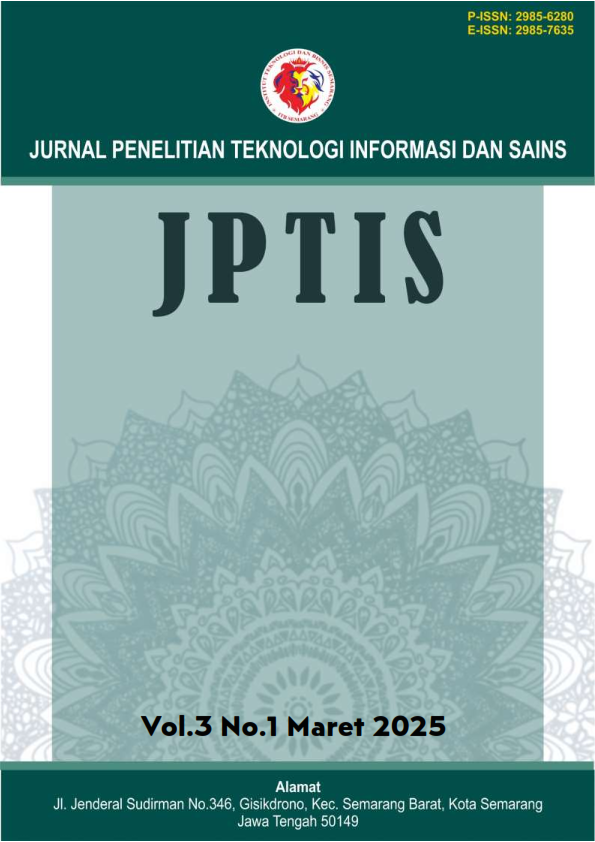 					View Vol. 3 No. 1 (2025): JURNAL PENELITIAN TEKNOLOGI INFORMASI DAN SAINS
				